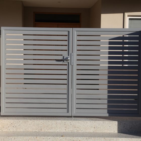 Silver Pearl Electric Access Gate with Intercom | Mustique Ave
